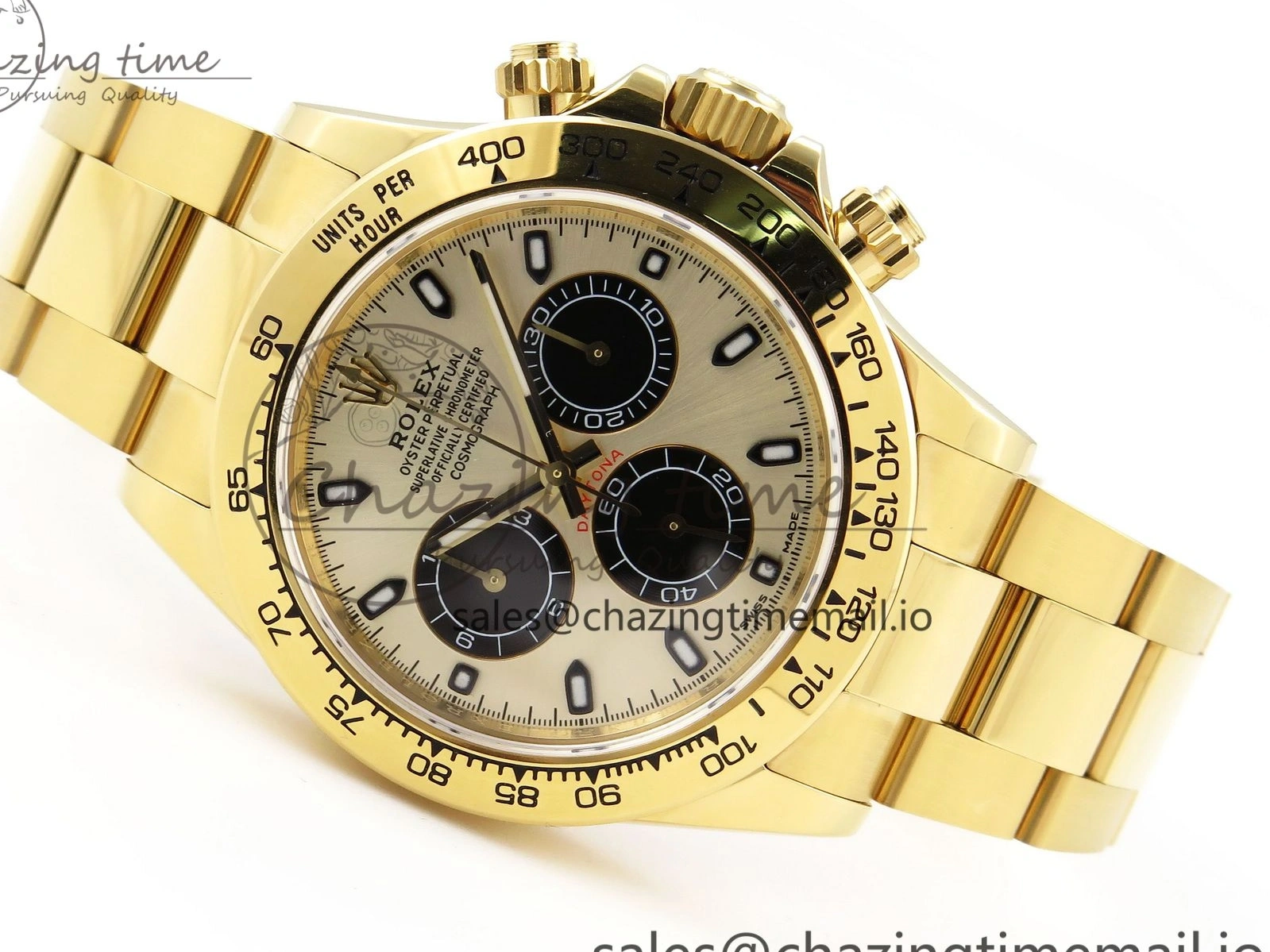 MiroTime 0101 Durable Daytona 116508 KING 1:1 Best Edition YG Black Dial on YG Bracelet SH 1907